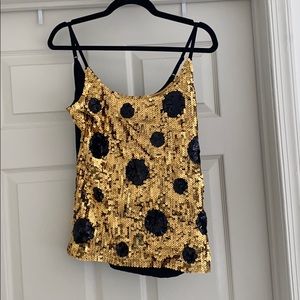 Sexy sequin tank top.